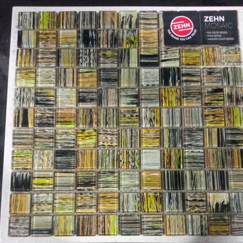 Zehn Glass Mosaic Tile MR-149 Vincent Lite Brown 30x30Cm