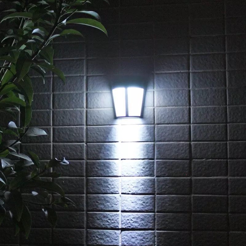 Waterproof Outdoor Garden LED Solar Wall Light/Cool White Warm RGB Changeable/Path Yard Landscape Lighting Energy Saving/Auto ON/OFF