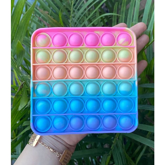 (TERBARU) POP IT SERI PASTEL KARAKTER POP IT RAINBOW PASTEL MURAH KARAKTER-Kotak