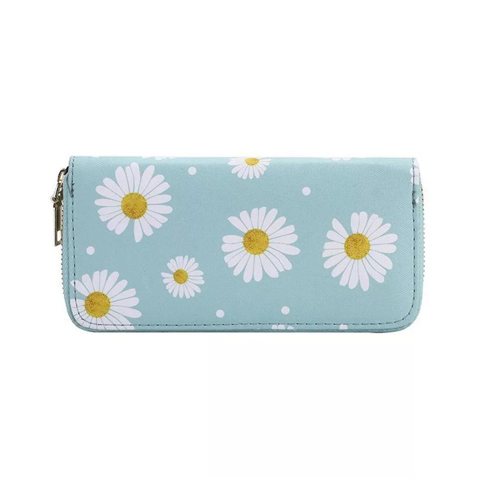 DOMPET WANITA PANJANG MOTIF BUNGA DAISY / DOMPET PANJANG WANITA