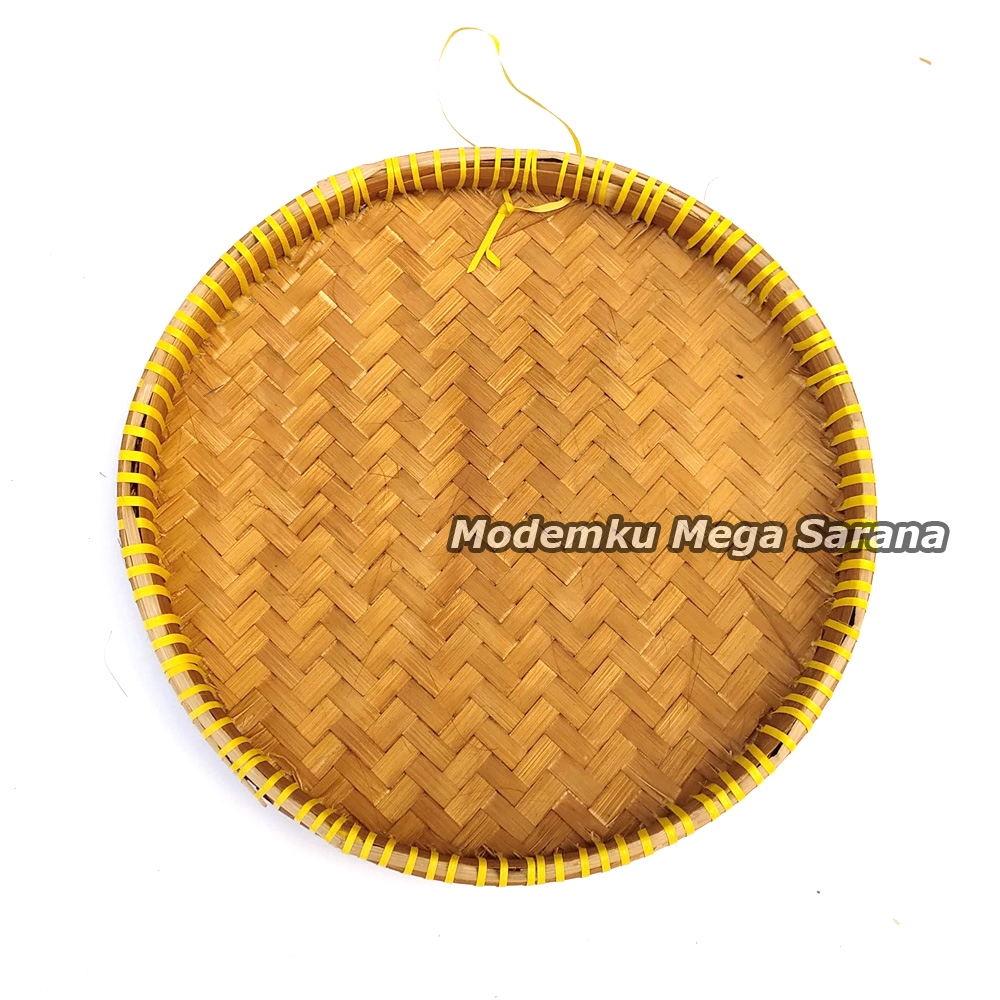 Tampah Bambu Diameter 29cm | Tambir Piring Bambu Nampan Nampah