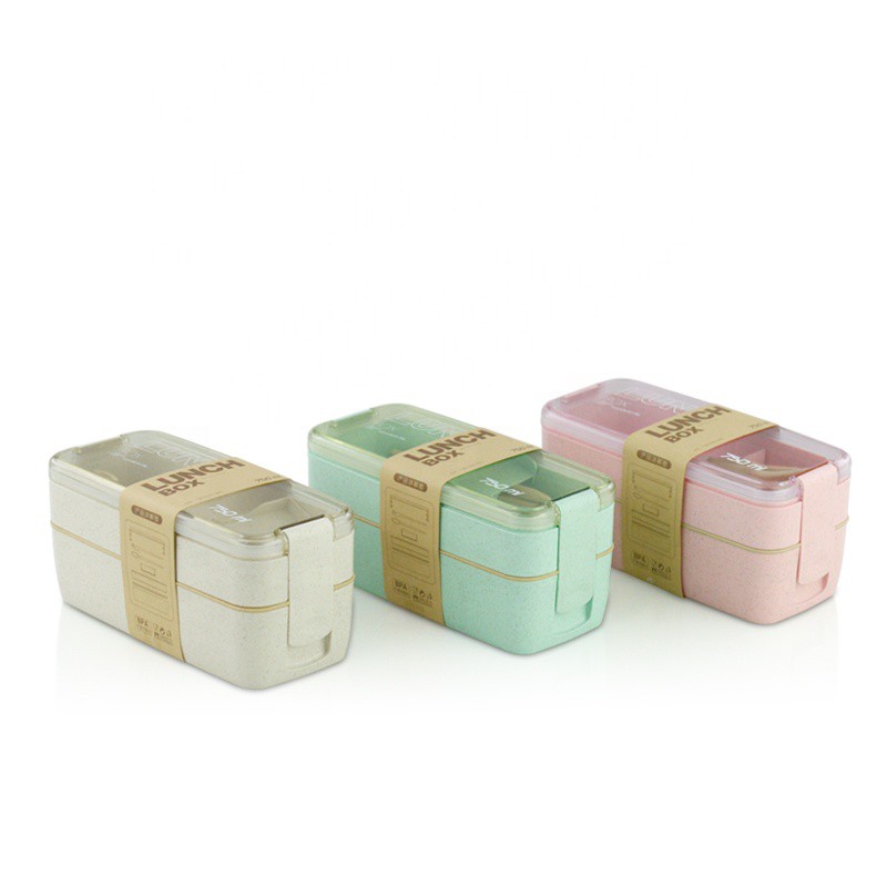 LUNCHBOX SUSUN 2 / 3 WHEAT STRAW / KOTAK BEKAL MAKAN LUNCH BOX BAHAN SERAT GANDUM 218 1227 227