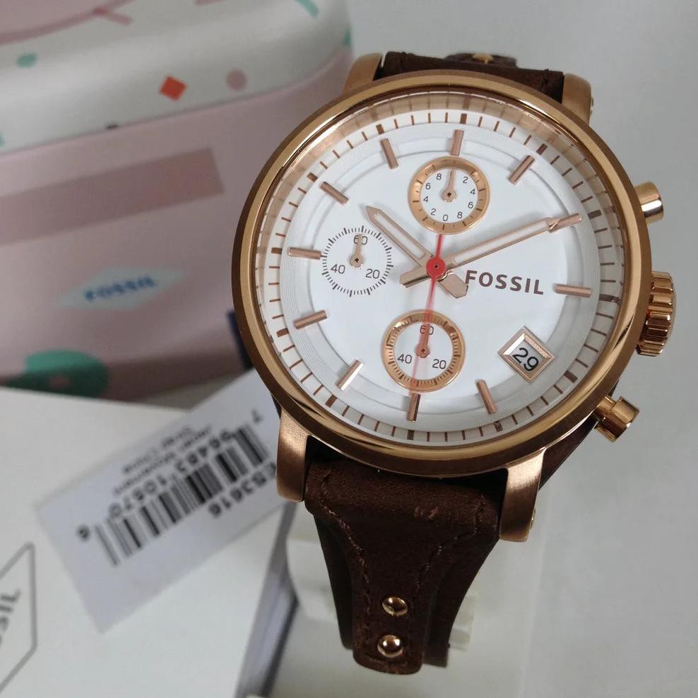 TERLARIS Fossil ES3616 Original - Jam Tangan Wanita Fossil - Fossil Boyfriend ES3616 Chronograph