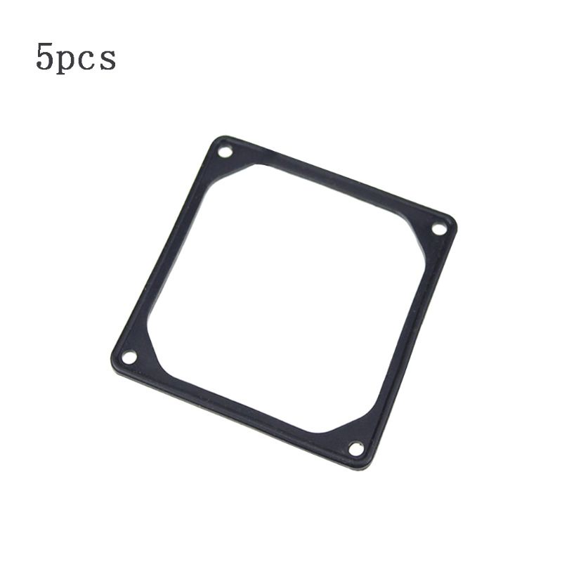 Bt 5pcs Gasket Kipas8Per9 /12cm Hitam Pad Penyerapan Anti Getaran Karet Silikon Shock Proof Untuk Komputer PC Untuk Case