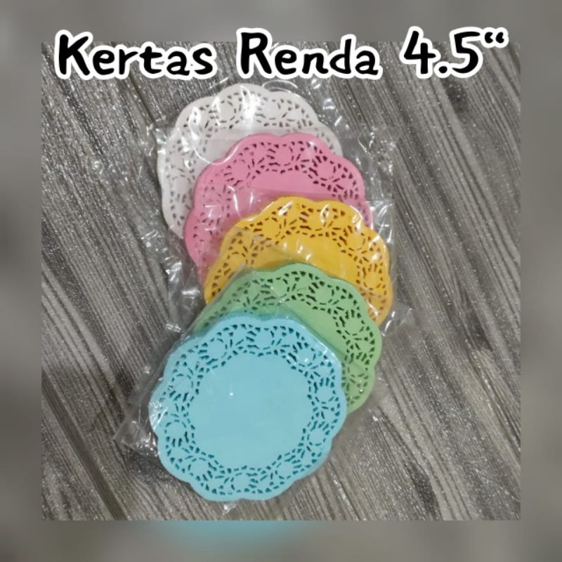

( 100 pcs ) Doyleys Paper / Kertas Renda uk. 4,5”/ 11,4cm