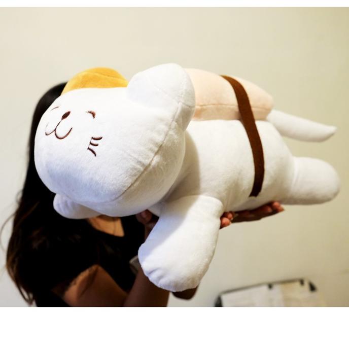Boneka Bantal Cat Sushi Jepang Animal Kucing 40CM Impor Hadiah miniso