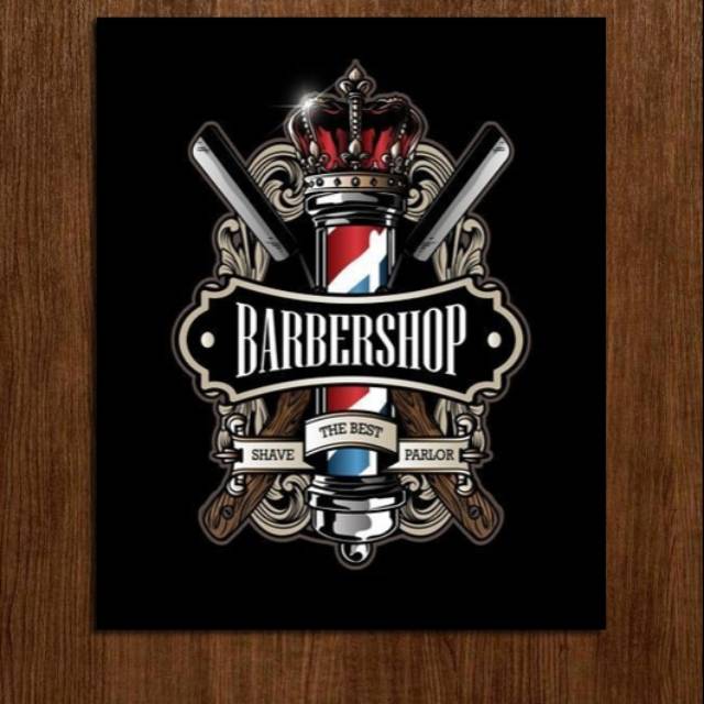 Poster dinding barbershop