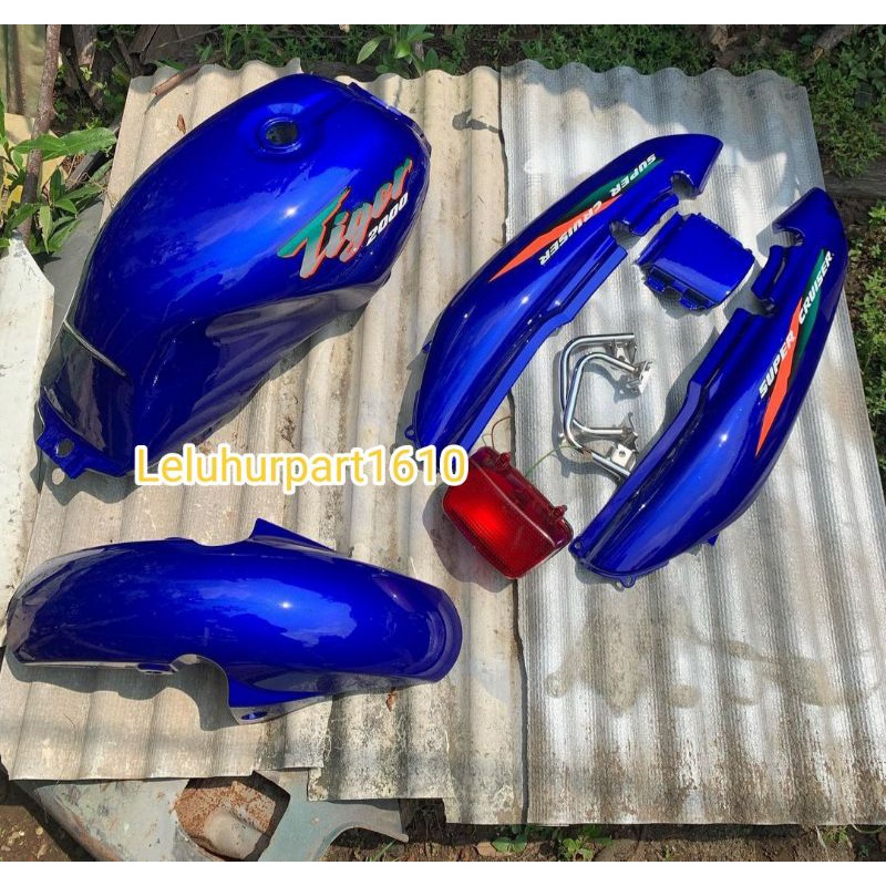 COVER TENGKI TIGER 2000 TILAS FULLSET WARNA BIRU TUA