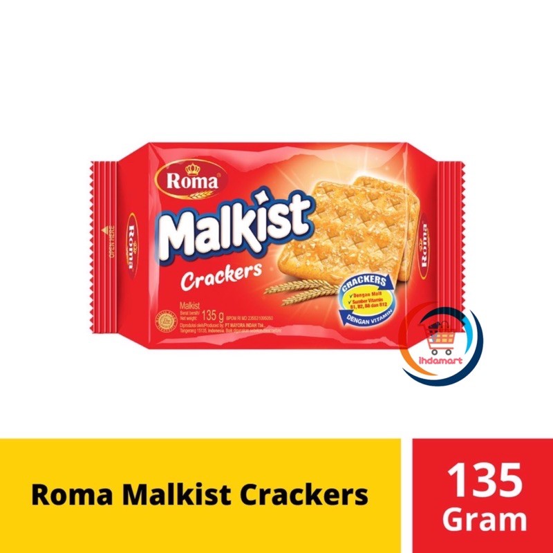 Roma Malkist Crackers / Coklat /  Abon