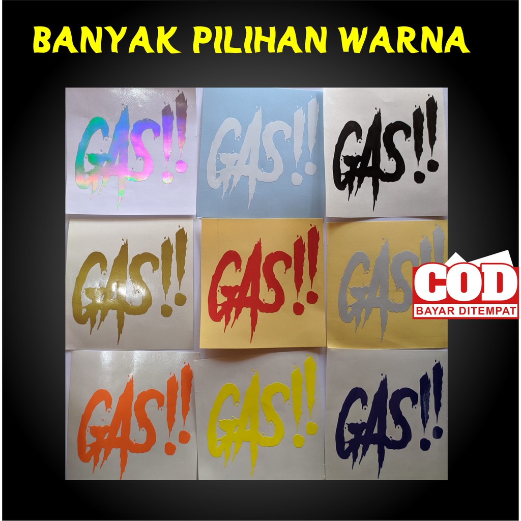 STICKER GAS SKOTLET