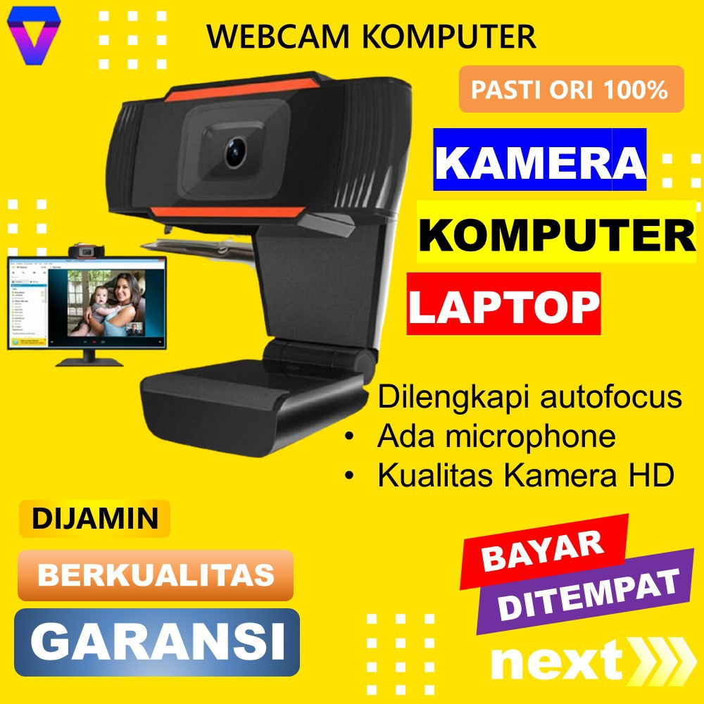 WEBCAM LAPTOP 1080P WEB CAM WEB CAMERA KOMPUTER PC KAMERA WEBCAM HD USB AUTOFOKUS ADA MIC JS00