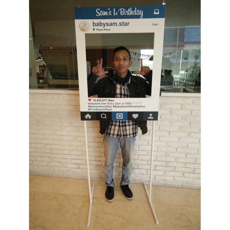 Jual Frame Photo Booth Instagram Facebook Snapchat Props Shopee Indonesia