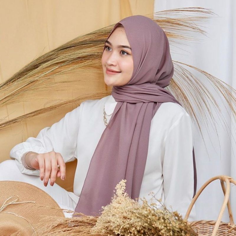 PASHMINA SQUARE CERUTY 180x75CM/PASHMINA BELLA SQUARE-MauveSQUARE