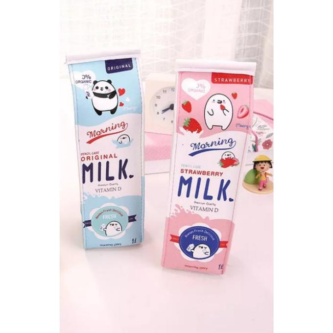 

Produk Unggulan] Kotak Pensil Tempat Pensil Lucu Unik Karton Susu