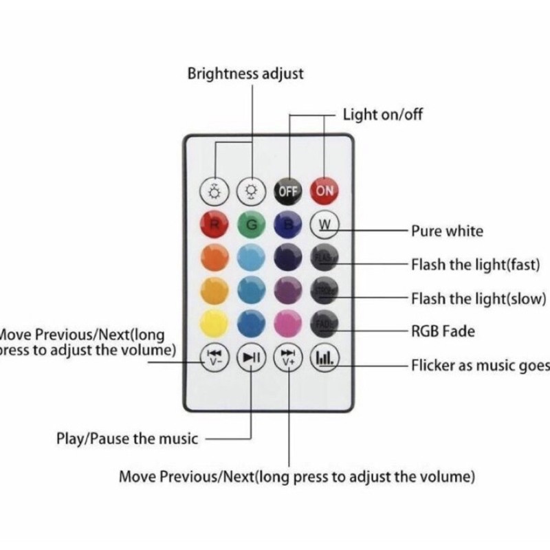 Lampu music LED speaker bluetooth RGB led lampu musik rgb