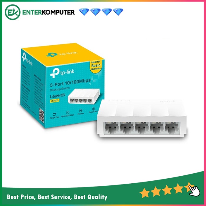 TP - Link Switch 5 Port 10/100Mbps - LS1005