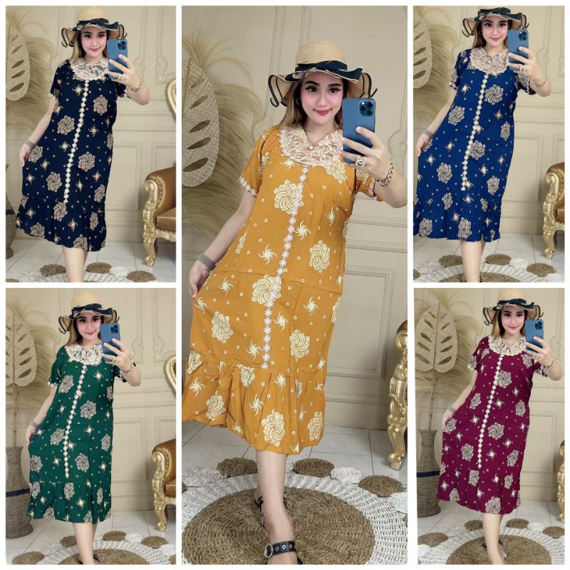 DASTER ARAB ZAHIRA MIDI | SLETING DEPAN BUSUI FRIENDLY | RAYON SUPER | RENDA MILO-GANGSING BROKAT