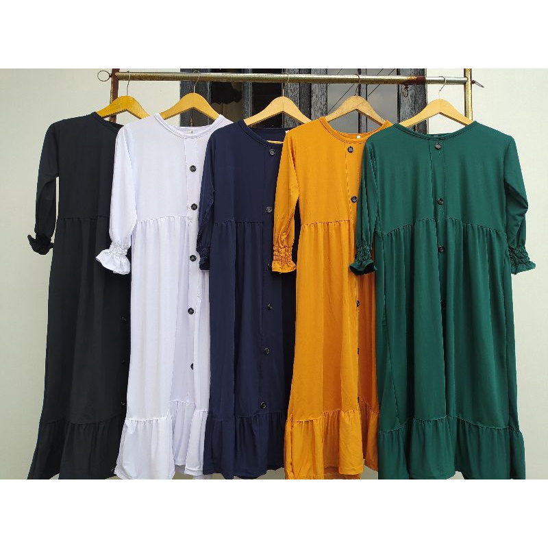 GAMIS ANAK GHANIA KANCING XL  | GAMIS ANAK TANGGUNG