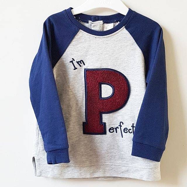 Baju kaos tshirt lengan panjang HM anak cowok im perfect