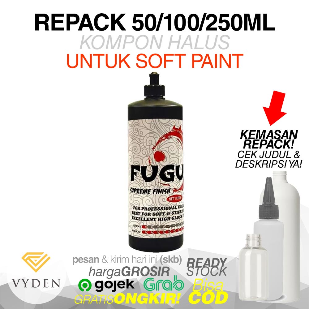 FUGU Supreme Finish REPACK Kompon Halus Polish untuk Soft Paint Cat Lengket MURAH