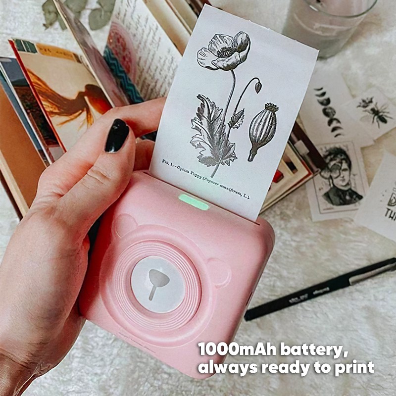 Bepop Mini Portable Pocket Bluetooth Photo Printer Thermal Printing 203 DPI PeriPage A6