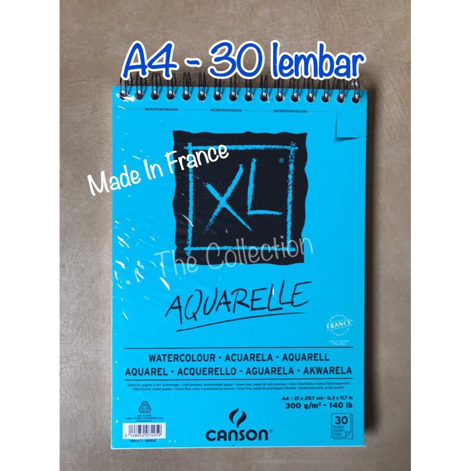 

Sale!!! Atk465Cs 074959 A4 30Lbr Watercolour Sketch Book Aquarelle Canson Buku Limited