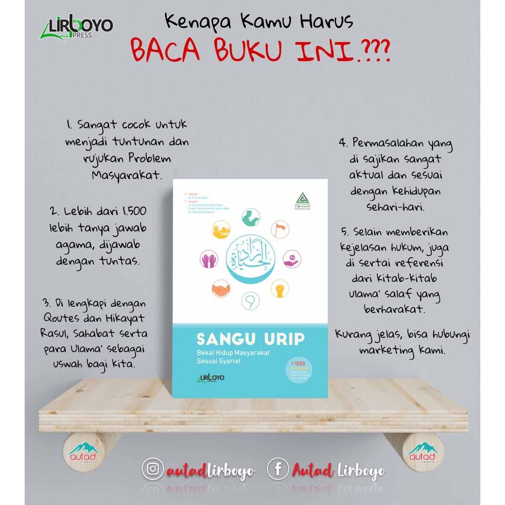 buku ilmu kehidunp santri lebih 1500 tanya jawab BUKU SANGU URIP referensi bermasyarakat dengan syar