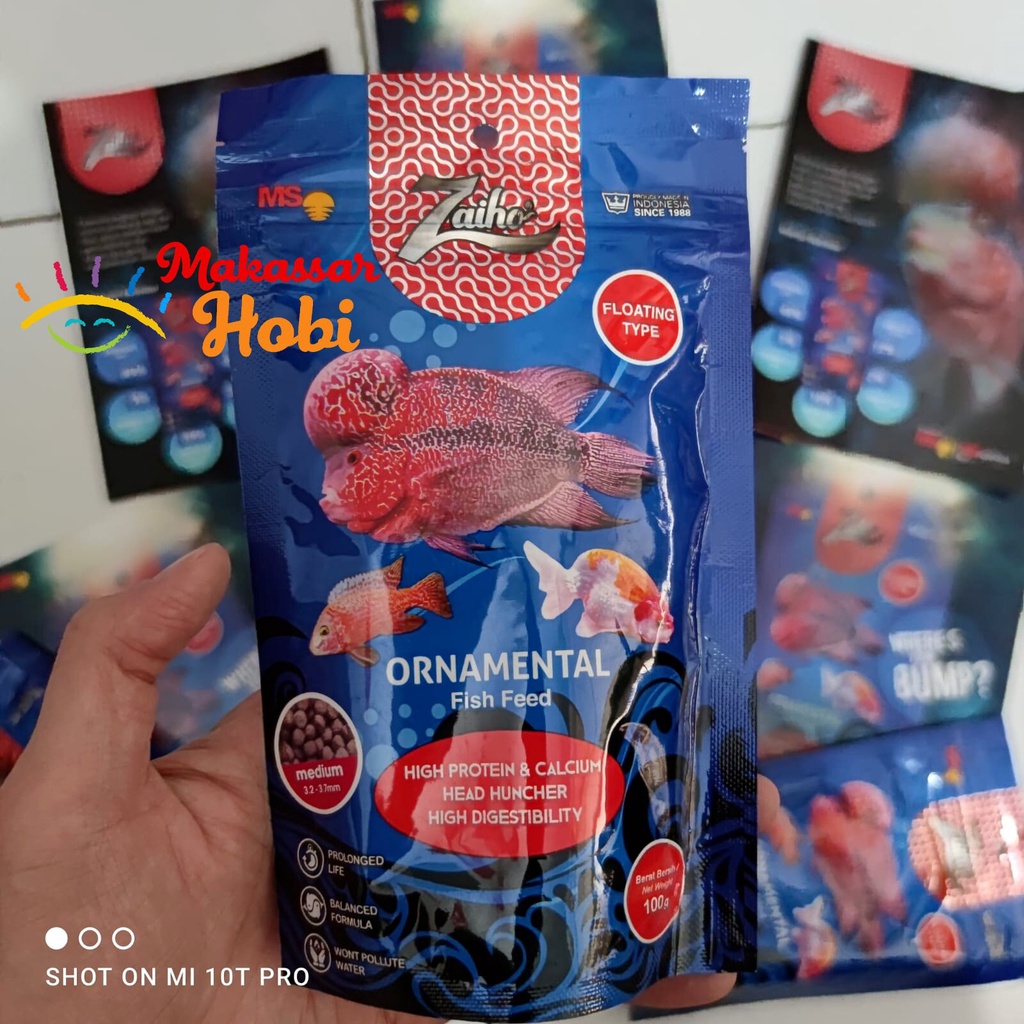 Zaiho Pakan Pelet Pellet Makanan Ikan Louhan Lohan Koki Cichlid Hias