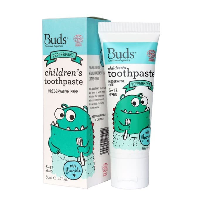 Buds Oralcare Organics - Children's Toothpaste Fluoride 50ml