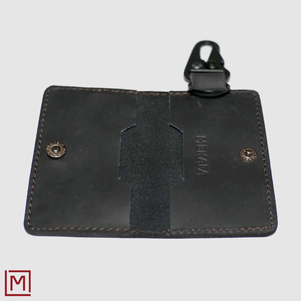 Mekafa - Visco Black Dompet STNK Kulit Mobil Premium