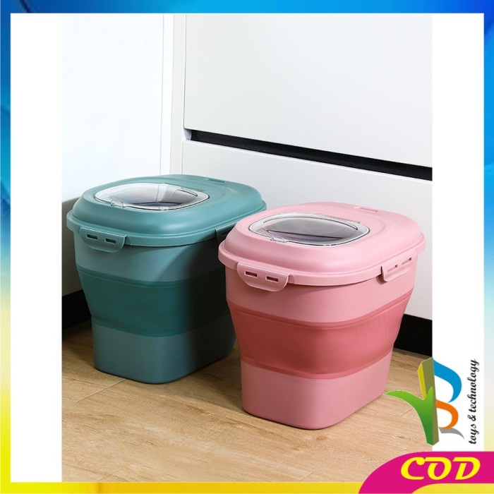 

Ds501Vs Rb-C203 Dispenser Beras 12Kg Rice Box Tempat Penyimpanan Beras Otomati - C203, Abu Sv012Ss