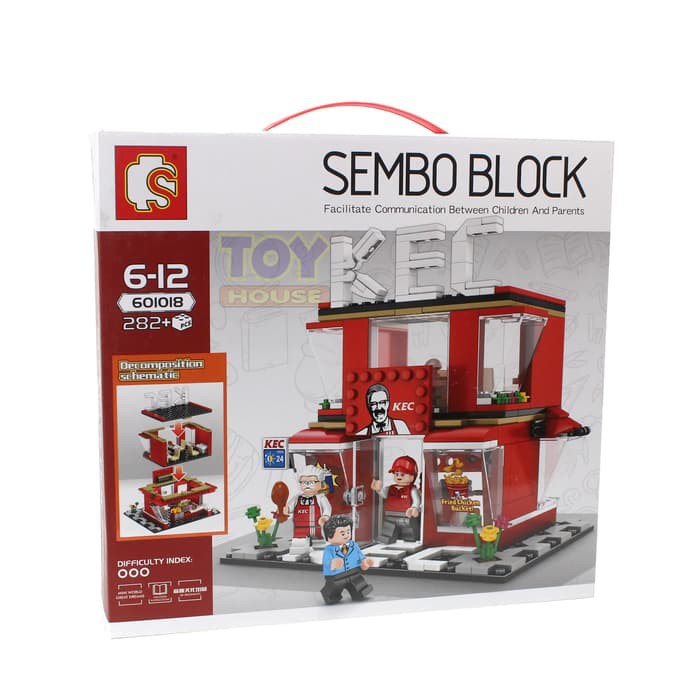 Mainan Edukasi Sembo Block KFC 601018 - Lego Brick