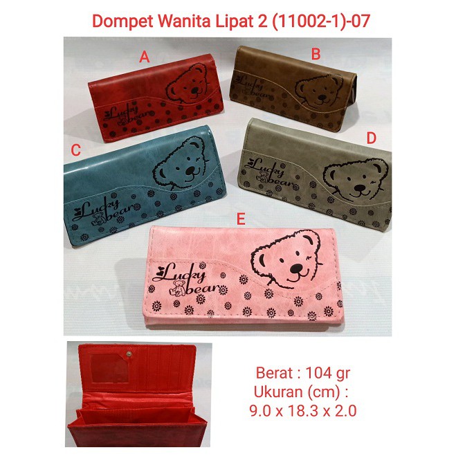 Dompet Wanita Dewasa &amp; Anak2 Lipat 2 ( 11002-1 ) 07 dompet murah