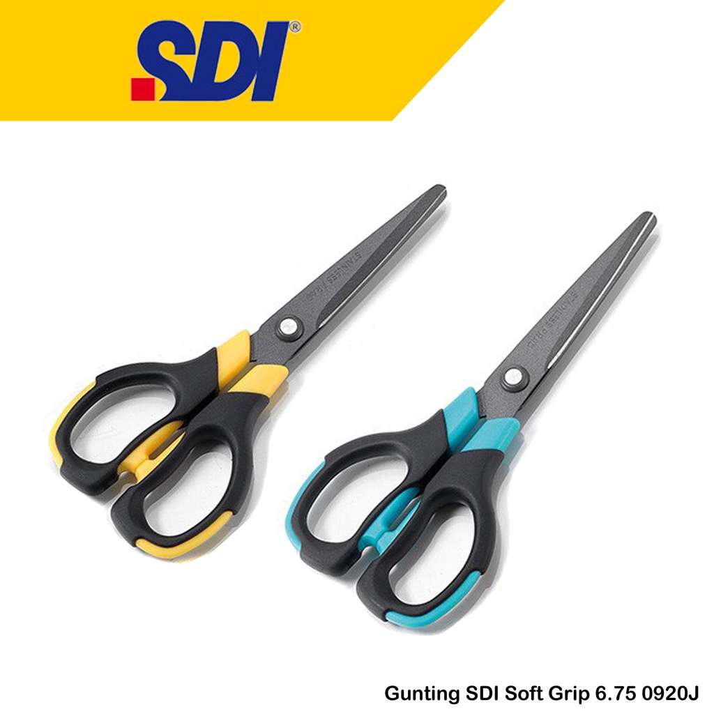 

SDI Gunting Premium Soft Grip 6.75" No.0920J (Non Stick)