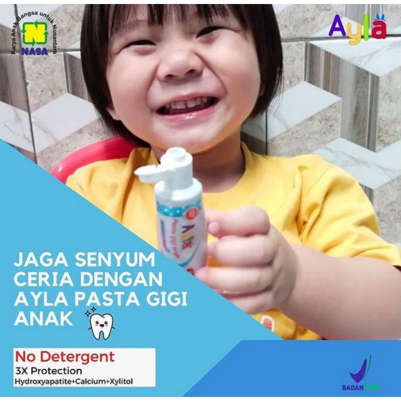 Ayla pasta Gigi anak