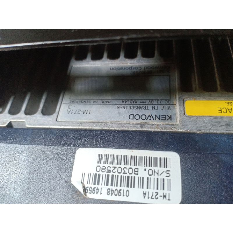rig kenwood tm 271 normal bekas second