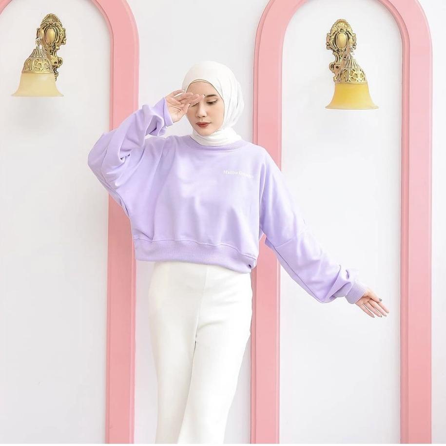 ™ Malibu Dream Oversize ^ - SWEATER WANITA - SWEATER FLEECE - ATASAN WANITA - PAKAIAN ♜