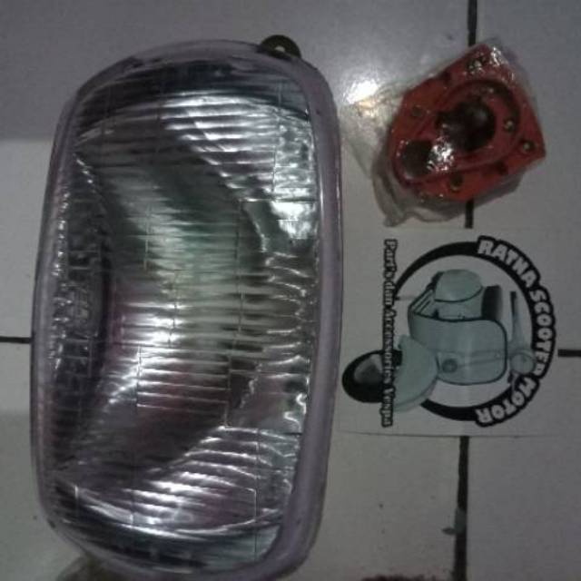Reflektor lampu depan vespa px exclusive