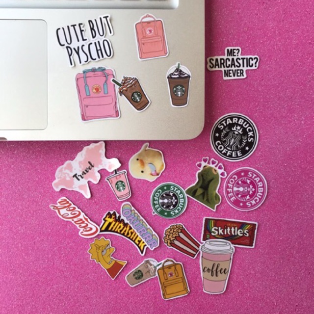 

(22pcs) Sticker Tumblr CUTE BUT PYSCO