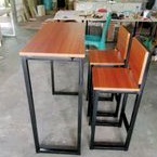 Meja makan cafe set 2 kursi