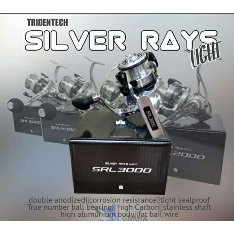 RELL PANCING TRIDENTECH SILVER RAYS LIGHT 2000/3000/4000/5000...POWER HANDLE ORIGINAL
