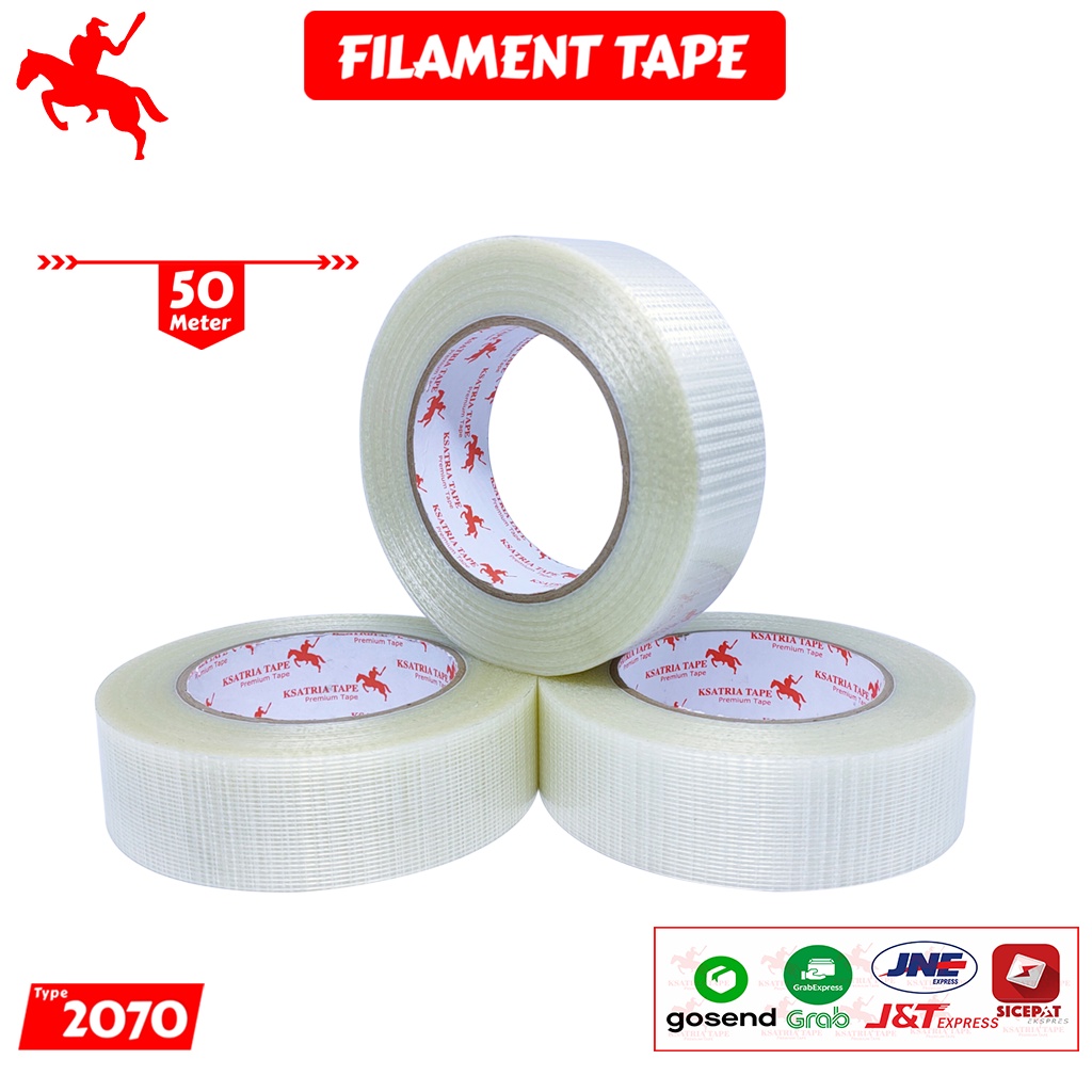 

Lakban OPP Tape / Lakban Filament Tape / Lakban Serat KSATRIA Tape 36mm x 50 Meter