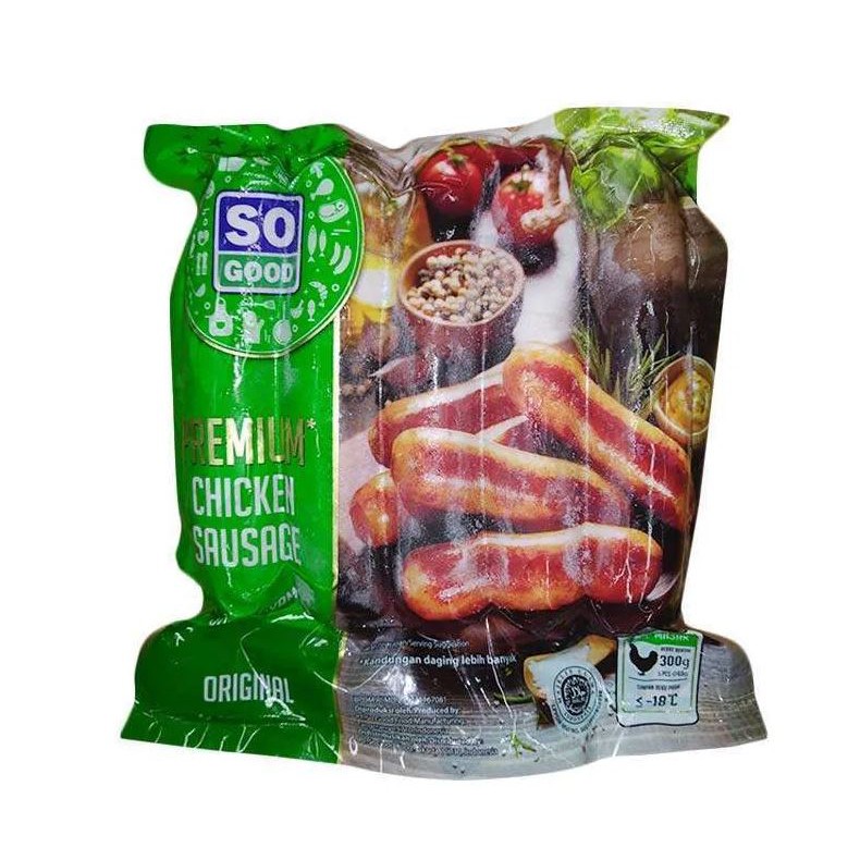 

So Good Premium Chicken Sausage, Sosis Ayam So Good 300gram
