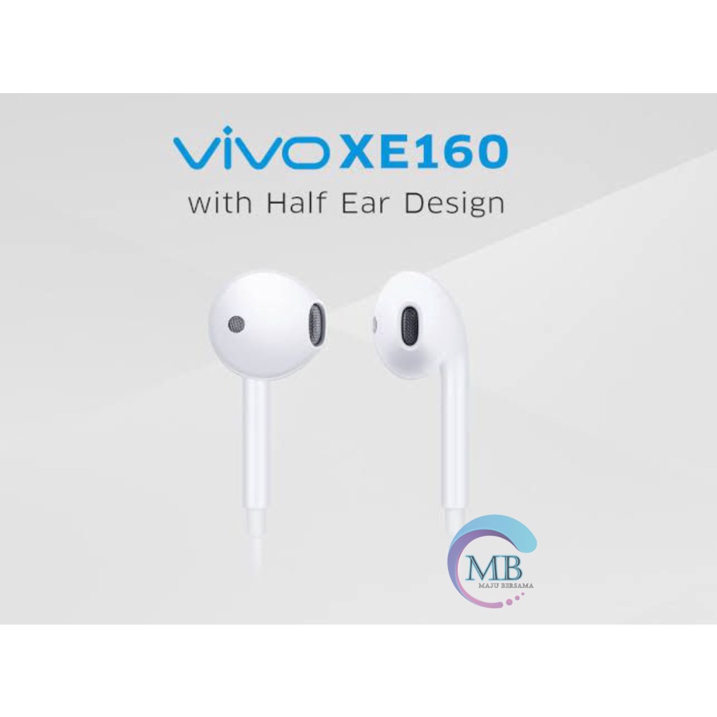 XE160 Headset headsfree earphone Hf ORIGINAL VIVO Y53 y71 y81 y83 Y91c Y91 y93 y20 y30 y50 v7 v9 Y12 y15 V20 JACK 3.5MM MB2556