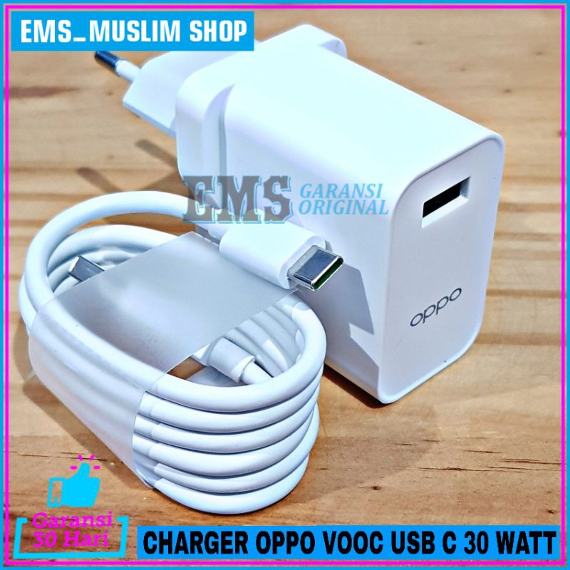 Charger OPPO VOOC RENO 3 3 PRO RENO 4 4F 4 PRO DART CHARGER ORIGINAL 100% USB TYPE C 6A 30 WATT