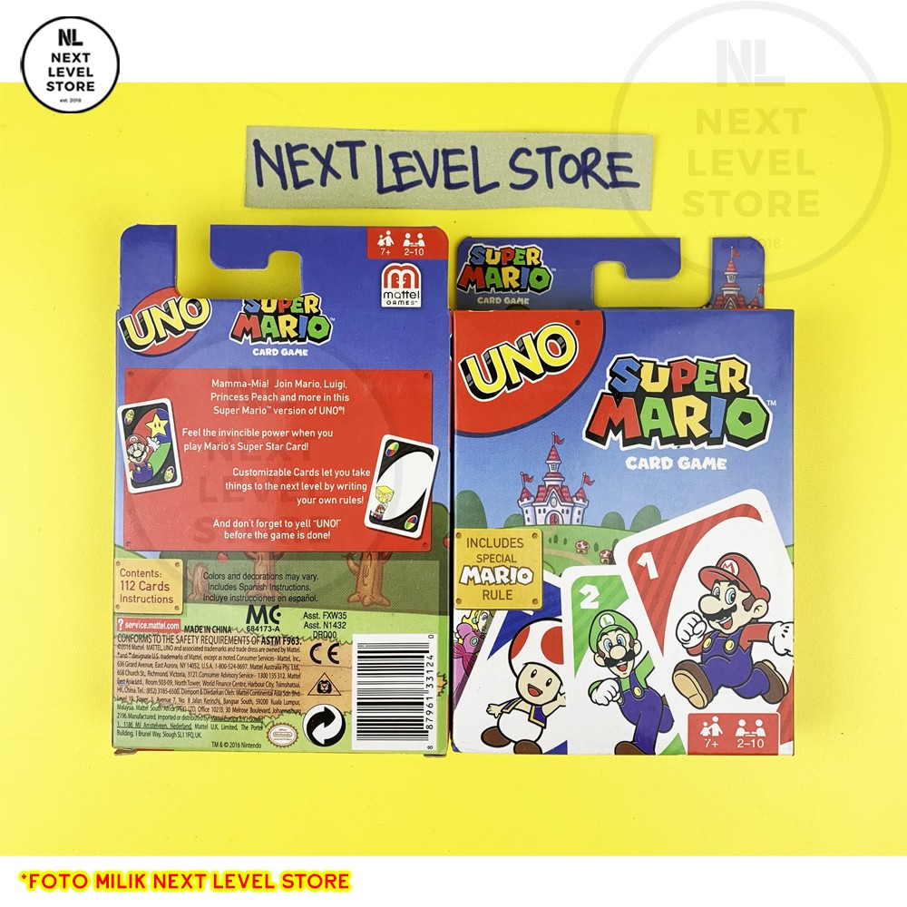 UNO Super Mario Bros Card Game Board Games - READY - NEW