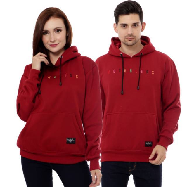 Hoodie mtbs rainbow couple maroon