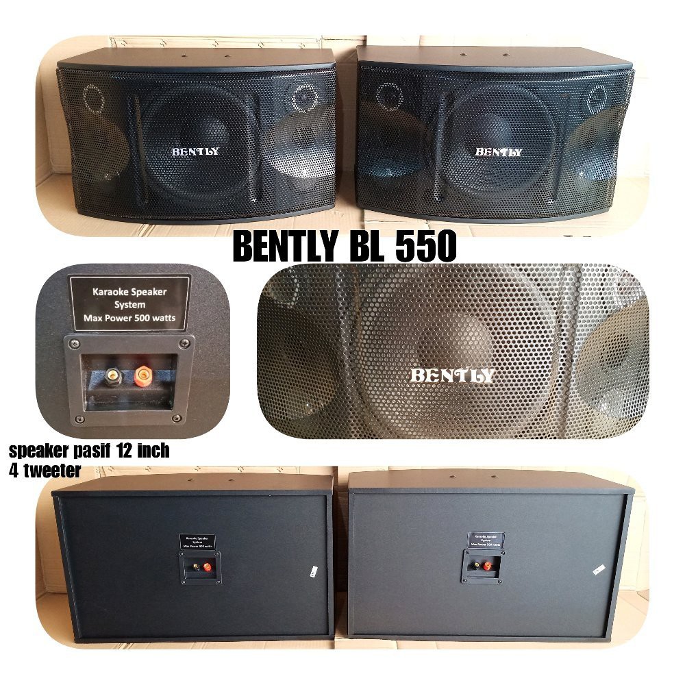 SPEAKER PASIF 12 INCH BENTLY BL 550 HARGA SEPASANG