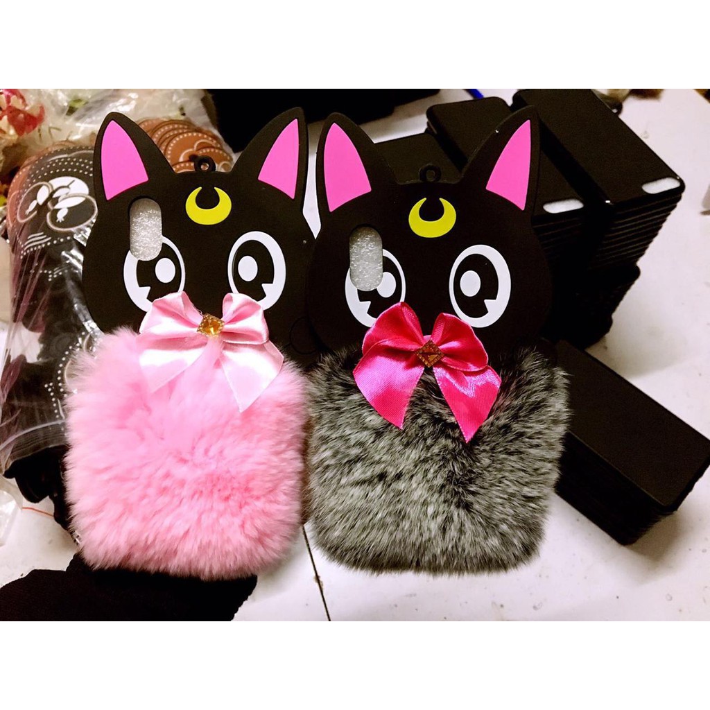 Case Softcase Bulu Karakter Lucu Kucing Black Cat Xiaomi Redmi 5