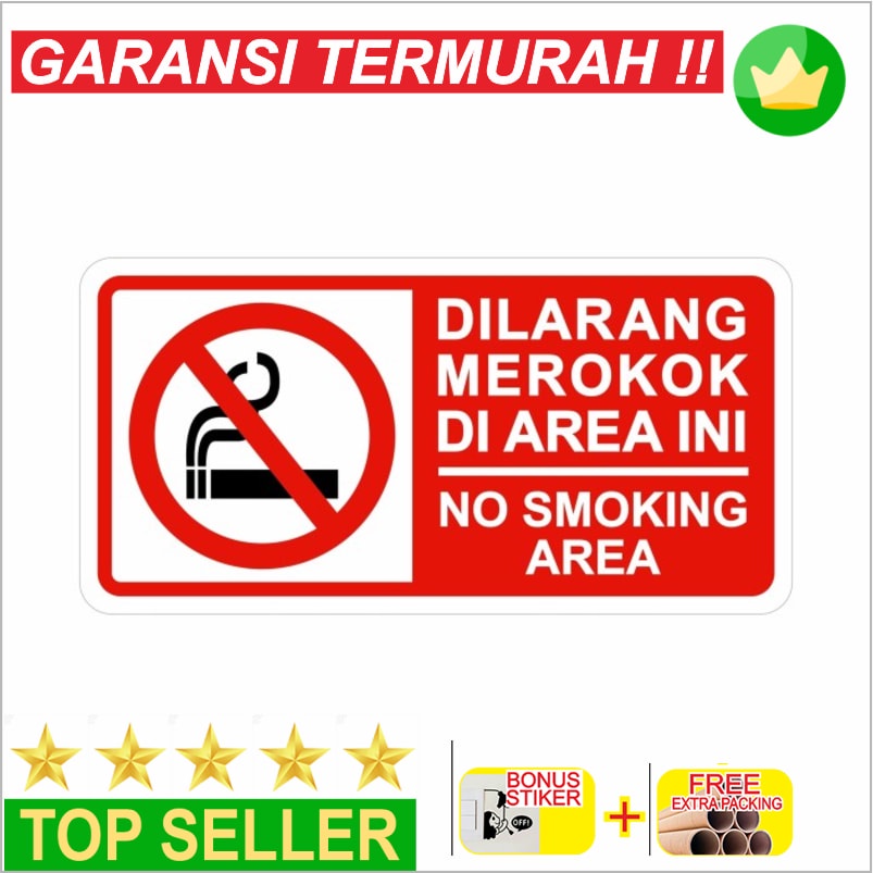 

Promo Rambu Dilarang Merokok 30cm x 15cm Acrylic 2mm Elegan